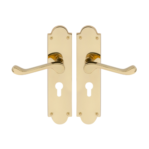 VICTORIAN LONGPLATE LEVERSET EURO PB