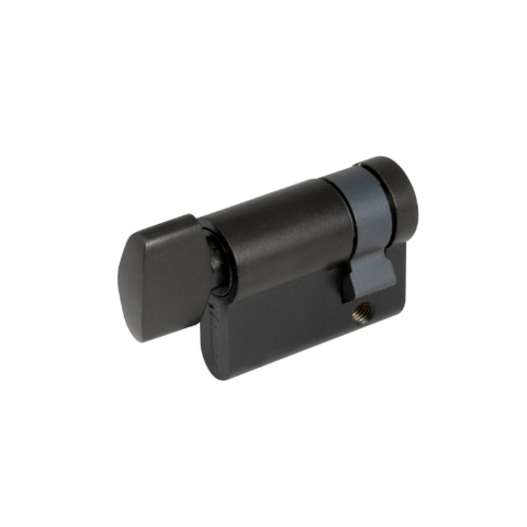 WINDSOR HALF EURO CYL / TURN 30mm BLACK