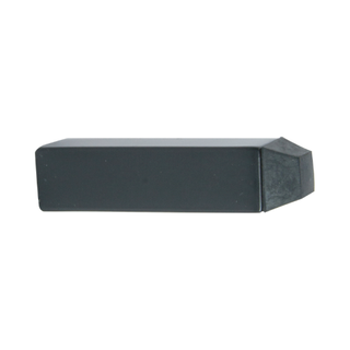 DOORSTOP 80mm SQUARE - SKIRTING MOUNT BLACK