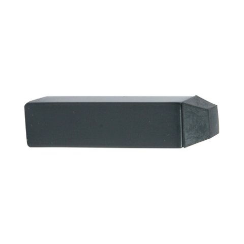 DOORSTOP 80mm SQUARE - SKIRTING MOUNT BLACK