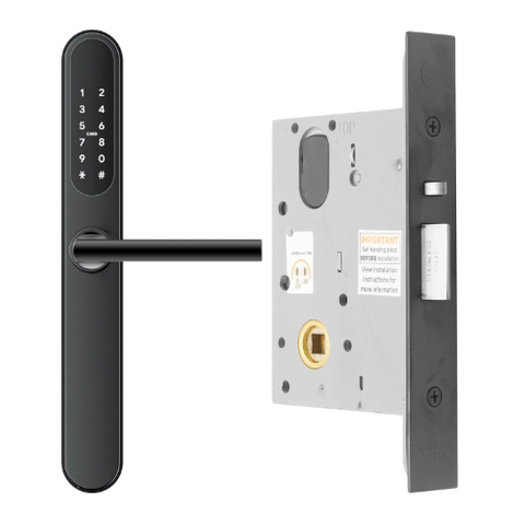 MN ELECTRONIC DIGITAL HANDLESET BLACK WITH 5000 COMMERCIAL LOCK BLK