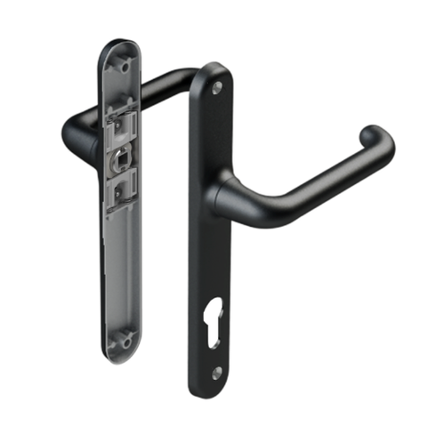 YALE VERONA HANDLE SET BLACK - PATIO LOCKING