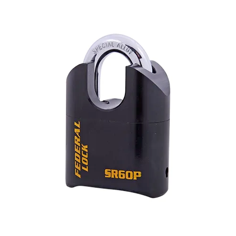 FEDERAL HEAVY DUTY COMBINATION PADLOCK SHROUDED