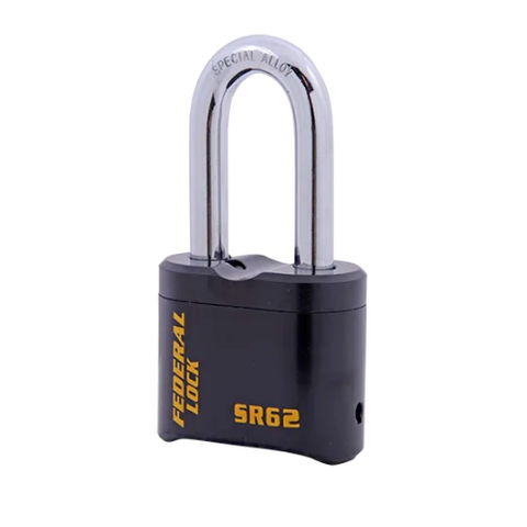 FEDERAL HEAVY DUTY RESETTABLE COMBINATION PADLOCK L/SHACKLE