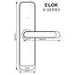 E LOK 805 ELECTRONIC SMART LOCK H/SET (ONLY) WITH BUILT IN WI FI - BLACK