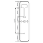 E LOK 805 ELECTRONIC SMART LOCK H/SET (ONLY) WITH BUILT IN WI FI - SILVER