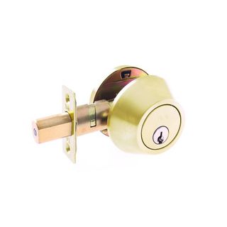 EZSET COMMERCIAL DEADBOLT CYL & TURN 6P PB