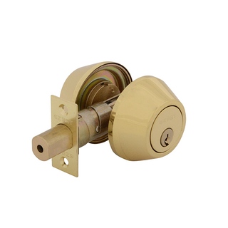 EZSET DOMESTIC DEADBOLT DOUBLE CYLINDER PB