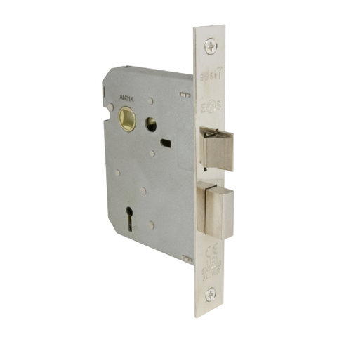 MORTICE LOCK 3 LEVER 57mm BACKSET CP