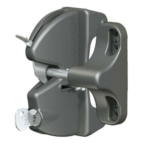 LOKK LATCH SINGLE SIDED - LOCKING BLACK