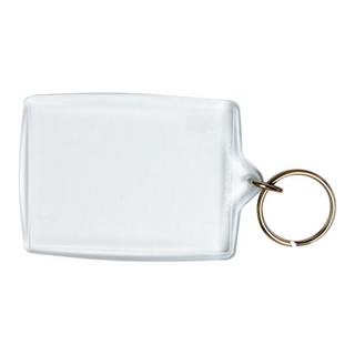 KEVRON TAG OBLONG ACRYLIC 63mm x 45mm