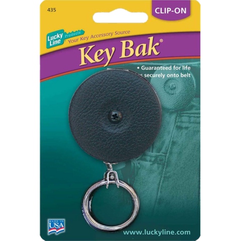 KEY BAK CLIP ON BLACK   1/CARD