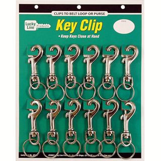 BOLT SNAP LARGE METAL   12/CARD