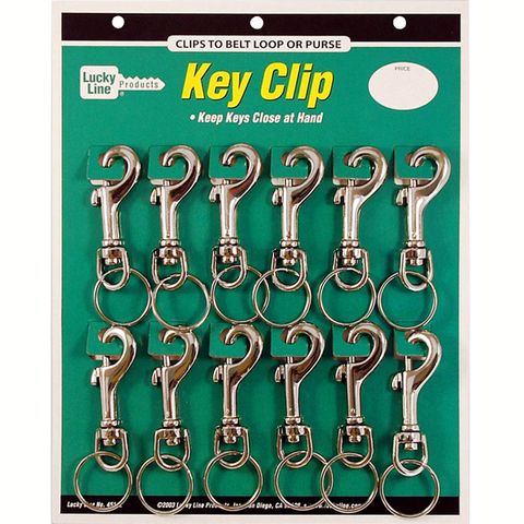 BOLT SNAP LARGE METAL   12/CARD