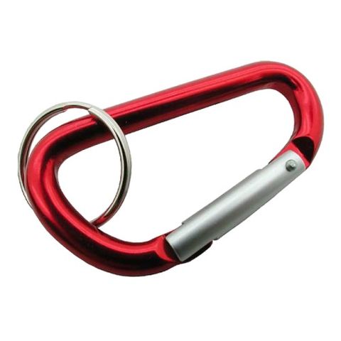 KEYRING C CLIP LARGE RED