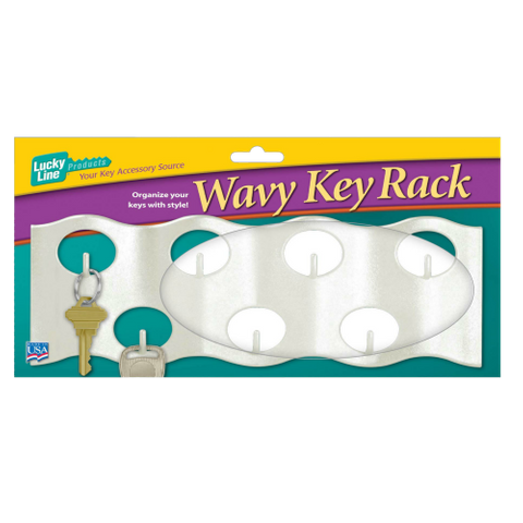 7 KEY TAG WAVY RACK PEARL 1/CARD