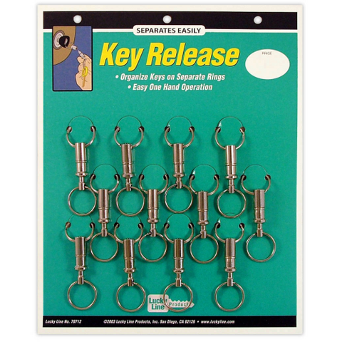 QUICK RELEASE / JOIN KEY RING 12/CARD