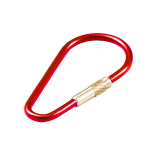SO - KEYRING WITH NUT RED