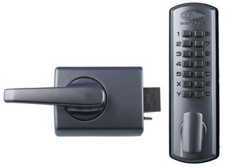 LOCKWOOD 002 DIGITAL LOCKSET W/ 002 DEADLATCH W/ LEVER SC