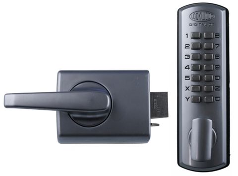 LOCKWOOD 002 DIGITAL LOCKSET W/ 002 DEADLATCH W/ LEVER SC