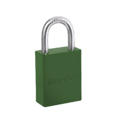 SO - MASTER ALUMINUM PADLOCK 25MM GREEN - SPECIAL