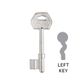 KEYBLANK 3L MORTICE LH NEW PROFILE