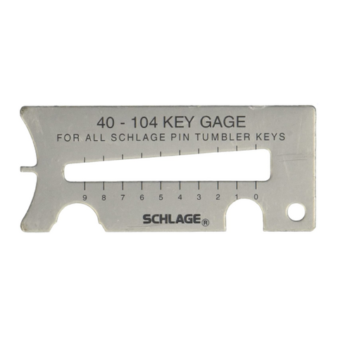 SCHLAGE KEY GAUGE 40-104PD