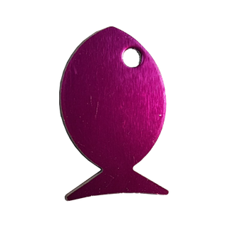 TAG ANODIZED TAG - FISH - CLEARANCE