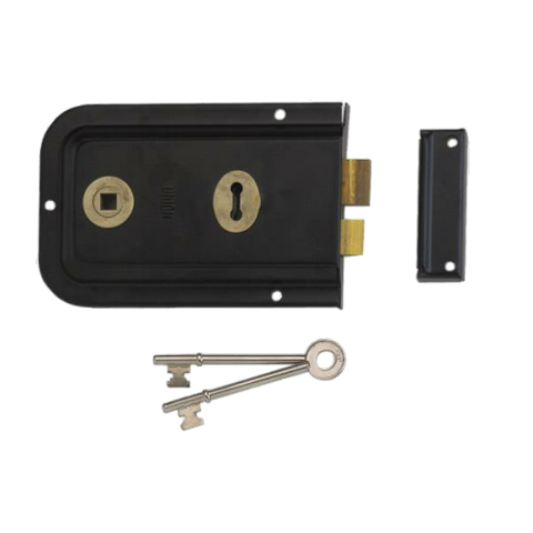 UNION RIM LOCK BLACK