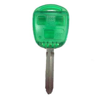 REMOTE SHELL/BLADE - TOYOTA (GREEN - 3 BUTTON)