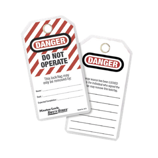 MASTER DO NOT OPERATE - SAFETY TAG (PACK OF 12)