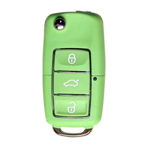 KEYDIY KD REMOTE VW STYLE 3 BUTTON GREEN