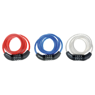 MASTER BIKE CABLE COMBINATION RESETTABLE LOCK 1.8 x 8mm
