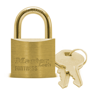 MASTER FORTRESS PADLOCK 20mm - 11mm SHACKLE - TWIN PACK KA