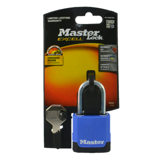 MASTER PADLOCK LAMINATED 45mm - W/ COVER QUAD PACK KA