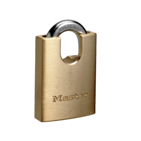 MASTER PADLOCK BRASS SHROUDED PADLOCK 40mm