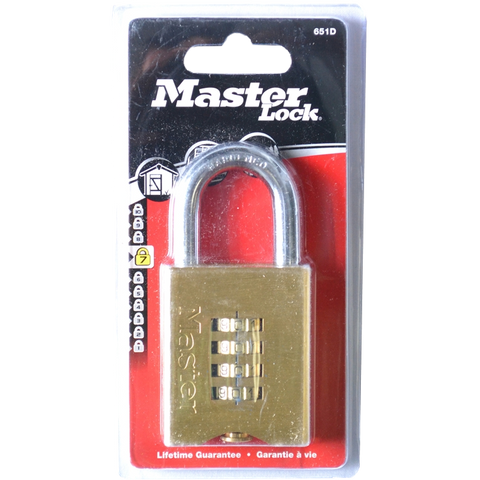 MASTER COMBINATION PADLOCK 50mm - FRONT