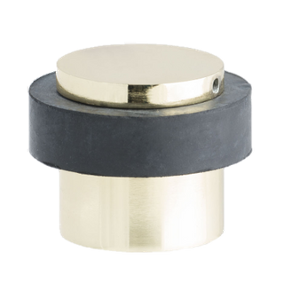 SO - DOOR STOP ROUND - FLOOR MOUNTED 37MM PB - SPECIAL