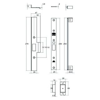 LOCKWOOD REBATE KIT ANTICLOCKWISE (5782/6782) SS