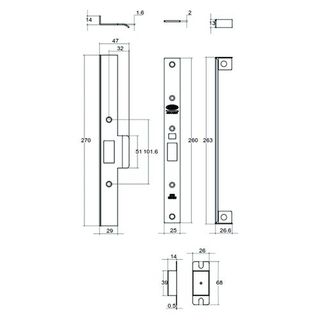 LOCKWOOD REBATE KIT CLOCKWISE (5782 / 6782) SS