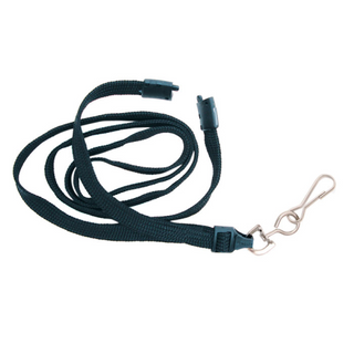 KEVRON LANYARD W/SAFETY CLIP - BLACK