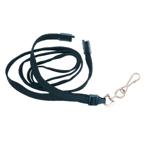 KEVRON LANYARD W/ SAFETY CLIP / SINGLES - BLACK
