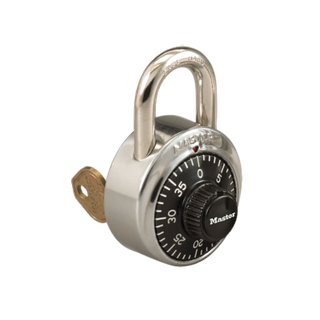 MASTER COMBINATION DIAL PADLOCK WITH MASTER KEY (V55)