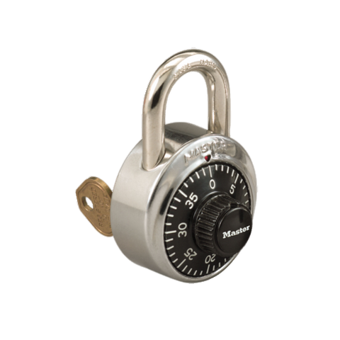 MASTER ROTARY DIAL COMBINATION PADLOCK WITH MASTER KEY (V55)
