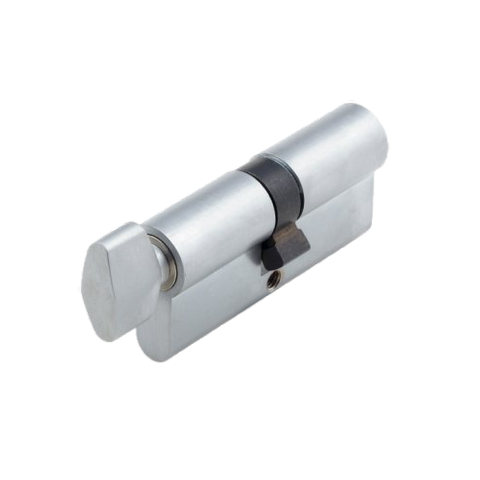 EURO CYLINDER KEY & TURN 6PIN 70mm BLACK