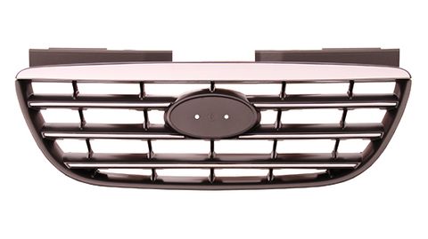 GRILLE - BLACK W/CHROME MOULD