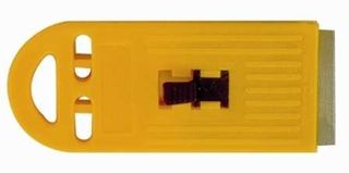 YELLOW PLASTIC SINGLE EDGE SCRAPER 208