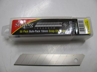 STERLING 201-2 18MM S/OFF BLADES (PK 50)