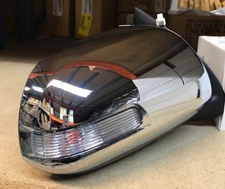 MIRROR - LH CHROME ELEC W/REPEATER LATE