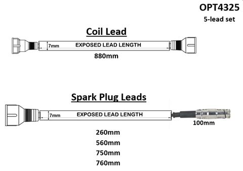 Lead Set Mits 4G91 DOHC Carb